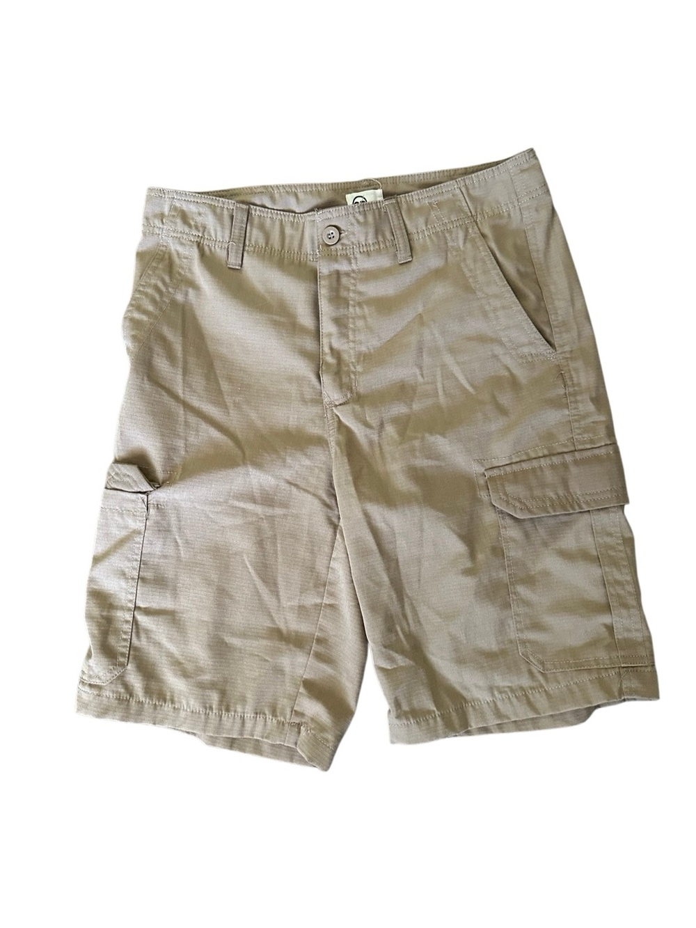 Copper Denim Khaki Cargo Shorts - Classic Pocket Utility. Size 30.